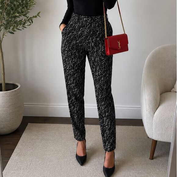 Attention Pants - ATTENTION Slim Fit Womens sz 4 Contemporary Retro Stretch Slacks Pants Business